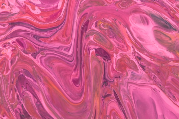 Pink shades of draining technique in acrylic design