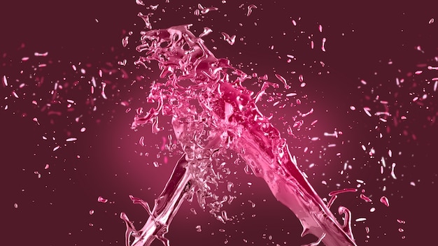 Free photo pink splash background