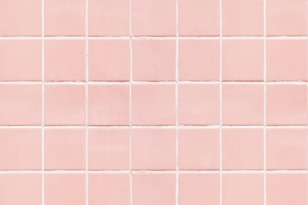 Free photo pink square tiled texture background