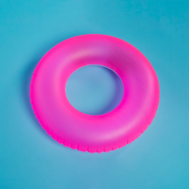 Pink swimming circle