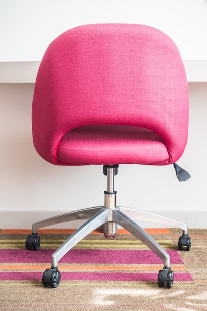 Free photo pink working chair