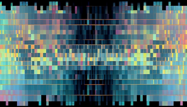 Free Photo pixelated abstract pattern on modern computer backdrop generative ai