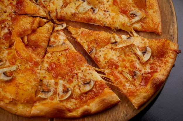 Pizza with mushroom