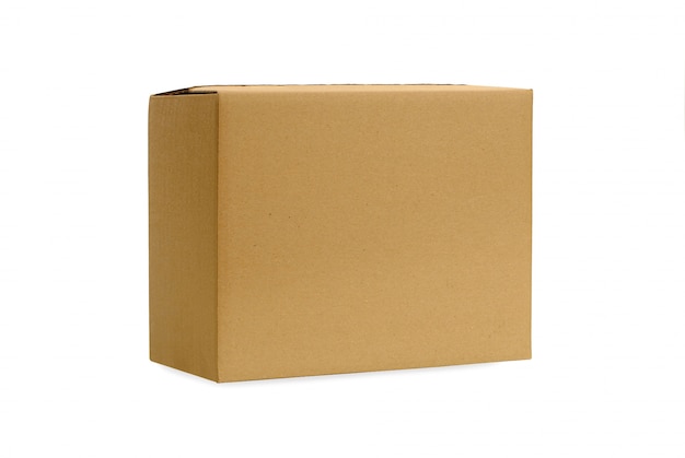 Plain cardboard box