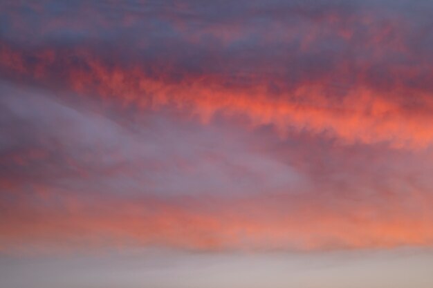 Plain clouded sky on an autumn lights