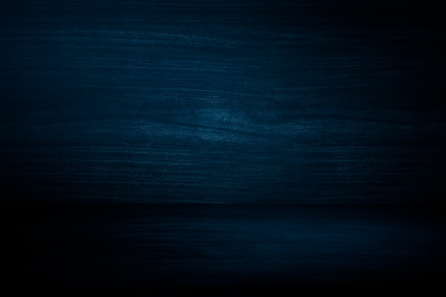 Plain dark blue wooden wall product background