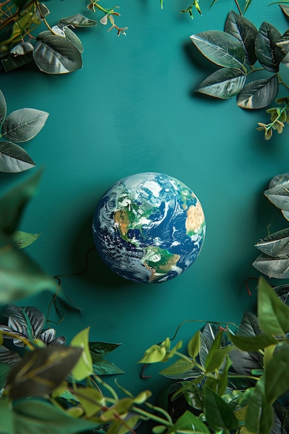 Free Photo planet earth surrounded by nature and vegetation