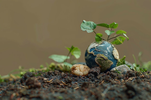 Free Photo planet earth surrounded by nature and vegetation