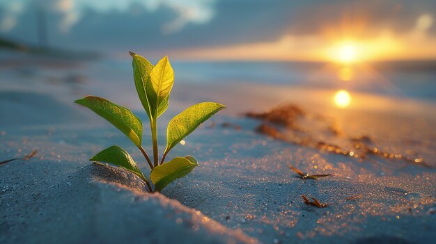 Free Photo plant growing from soil