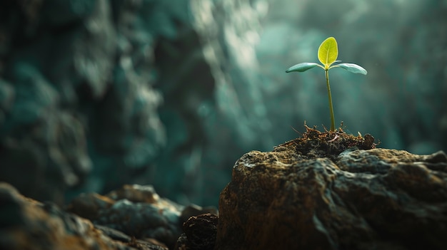 Free photo plant growing from soil