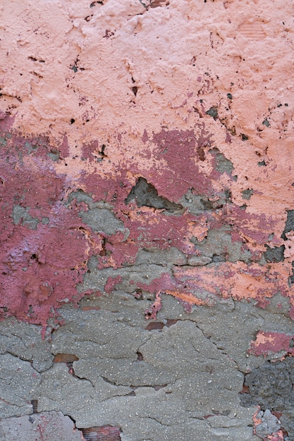 Plaster wall with paint stains