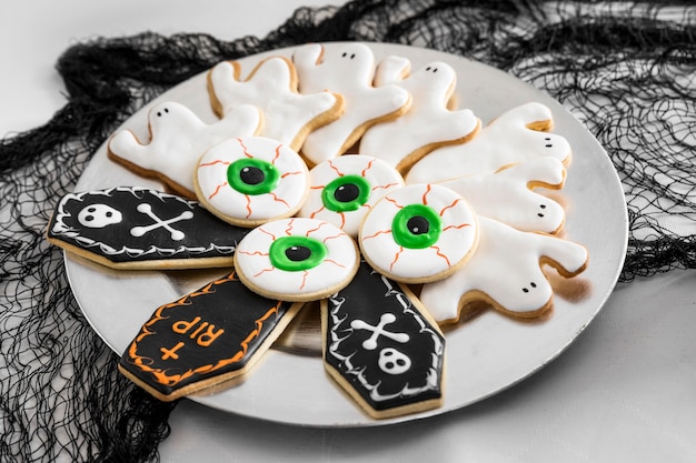 Plate with specific halloween treats