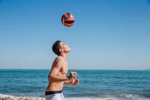 Playing football with the head