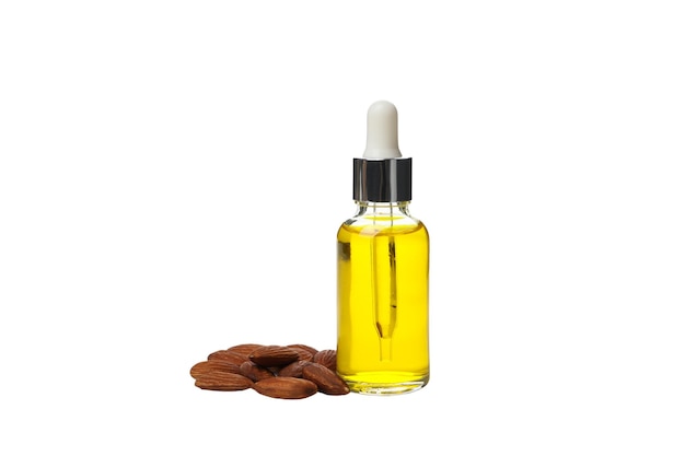 Free photo png almonds oil isolated on white background