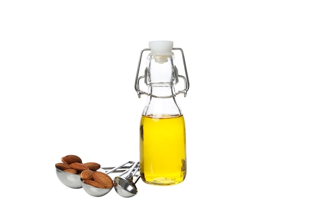 Free photo png almonds oil isolated on white background