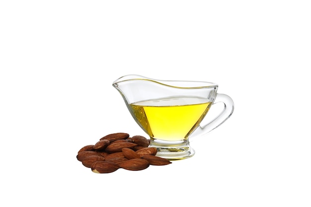 Free photo png almonds oil isolated on white background