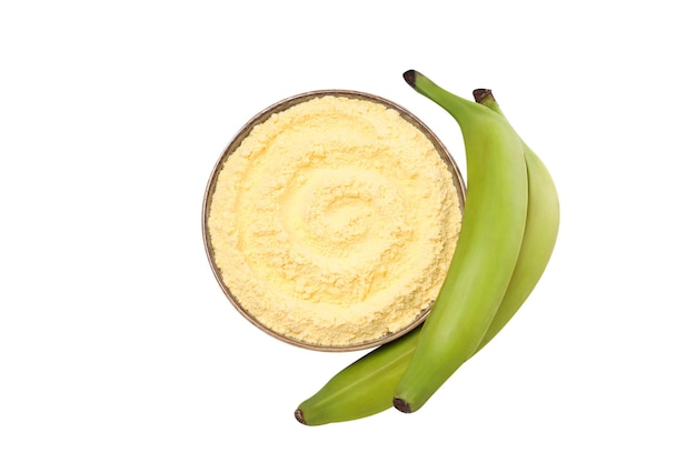 Free photo png banana flour isolated on white background