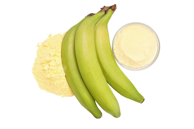 Free photo png banana flour isolated on white background