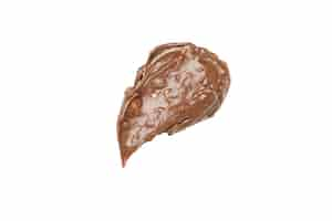 Free photo png chocolate paste with nuts isolated on white background