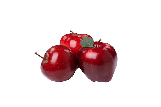 PNG Red apples isolated on white background