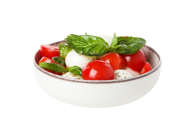 Free Photo pngcaprese salad in a bowl isolated on white background