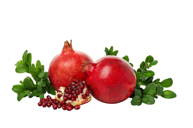 Free photo pngjuicy pomegranate isolated on white background