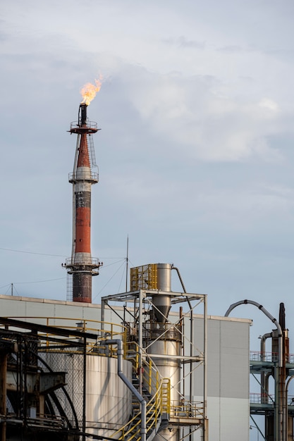 Pollution and industry exterior in daylight