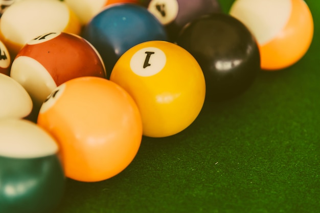 Pool billiards balls