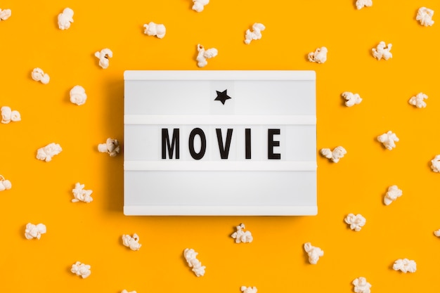 Free photo popcorn for movie time