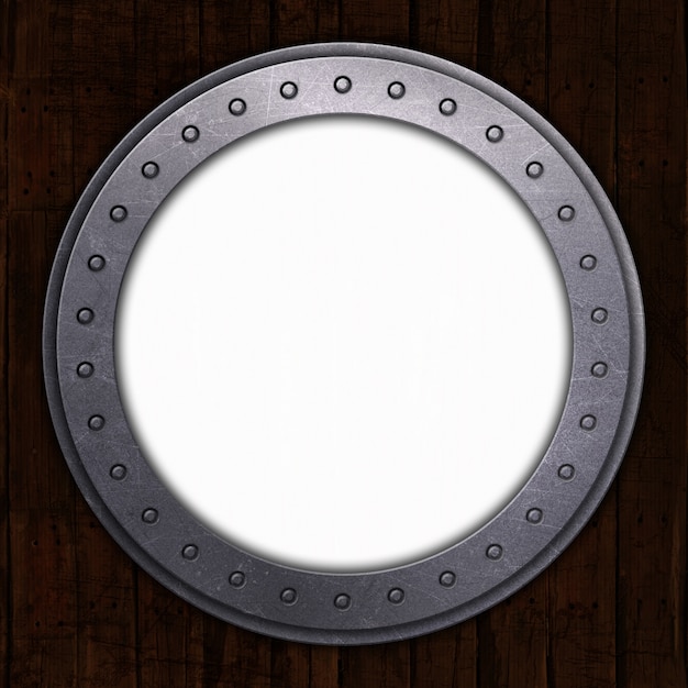 Free photo port hole with white space