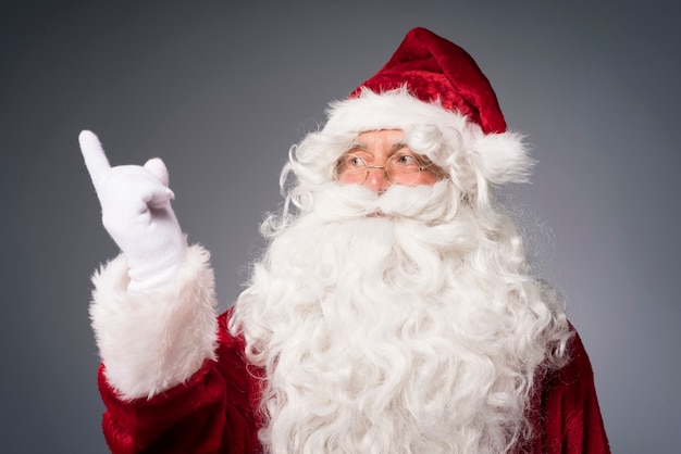 Portrait of amicable Santa Claus