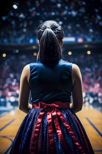 Free Photo portrait of asian gymnast getting ready for competition