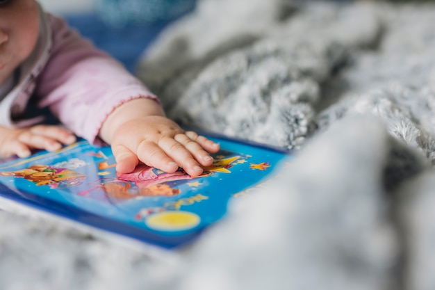 Portrait of baby at home