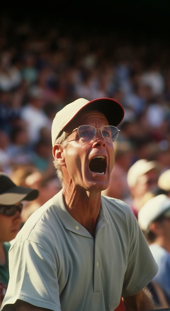 Free photo portrait of baseball coach