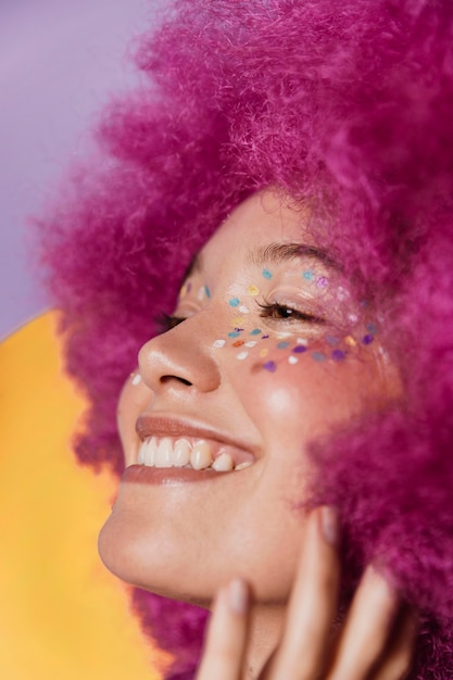 Portrait of beautiful happy woman