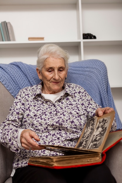 Portrait of beautiful senior woman