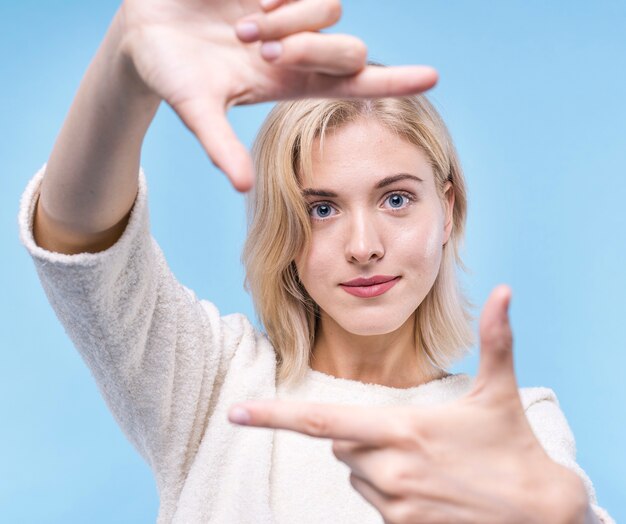 Portrait of beautiful young woman