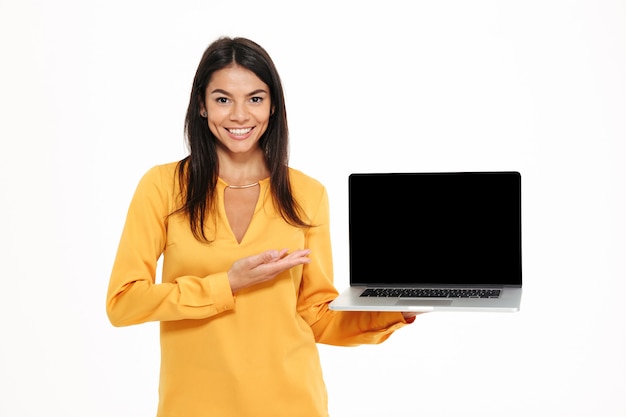 Portrait of a cheerful confident woman