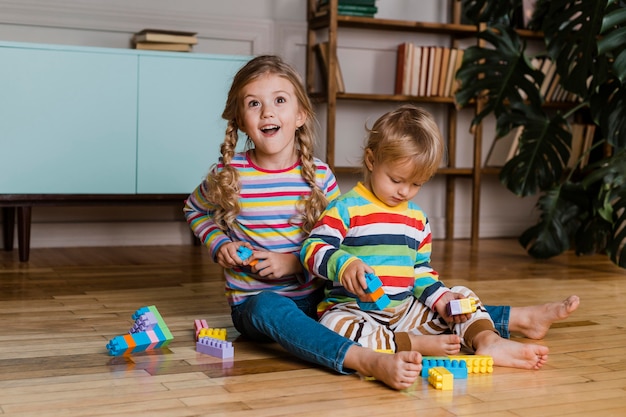 Portrait childrens playing