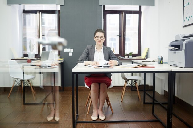 Portrait of Confident White Collar Worker