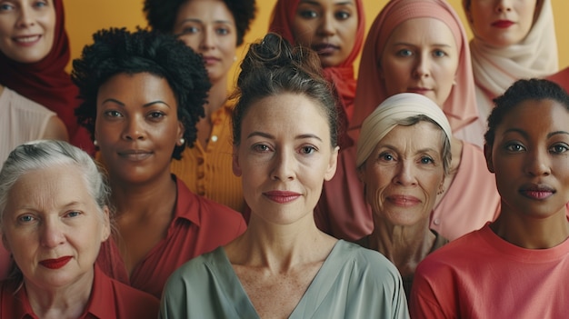 Free Photo portrait of diverse women together