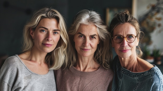 Free photo portrait of diverse women together