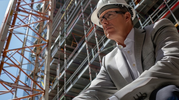 Portrait of engineer at the job site during work hours