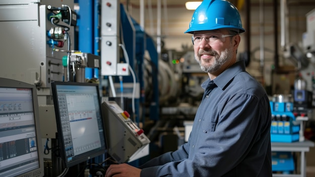 Free Photo portrait of engineer at the job site during work hours