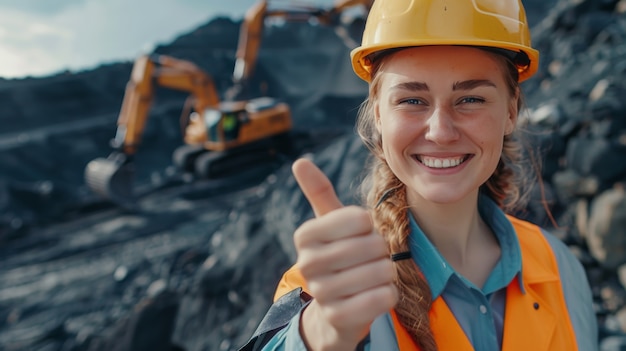 Free photo portrait of engineers during work hours on the job site