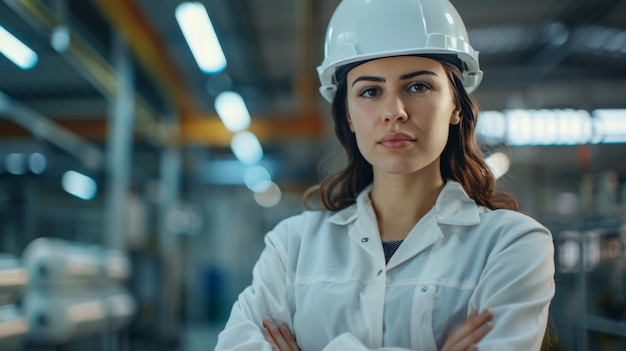 Free Photo portrait of engineers during work hours on the job site