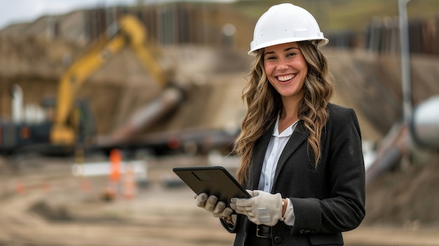 Portrait of engineers during work hours on the job site