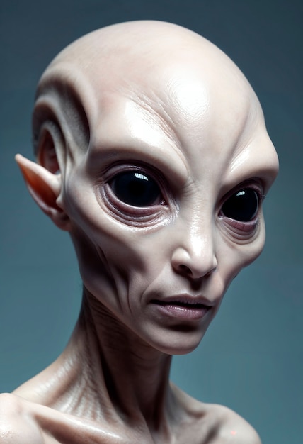 Free photo portrait of extraterrestrial creature or alien