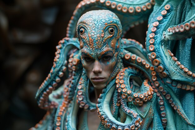 Portrait of fantasy sea creature