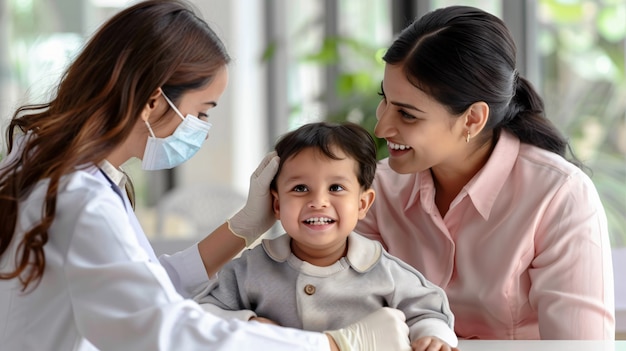 Portrait of female pediatrician at work